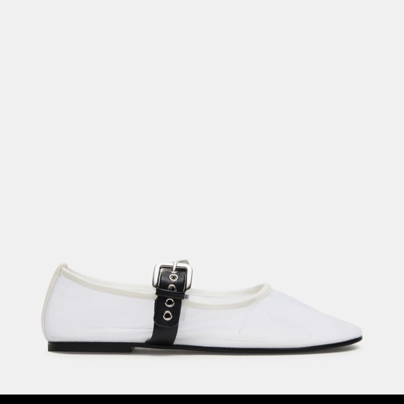 Steve Madden Misty Mary Jane White/Black Sz 8.5 - Picture 4 of 11